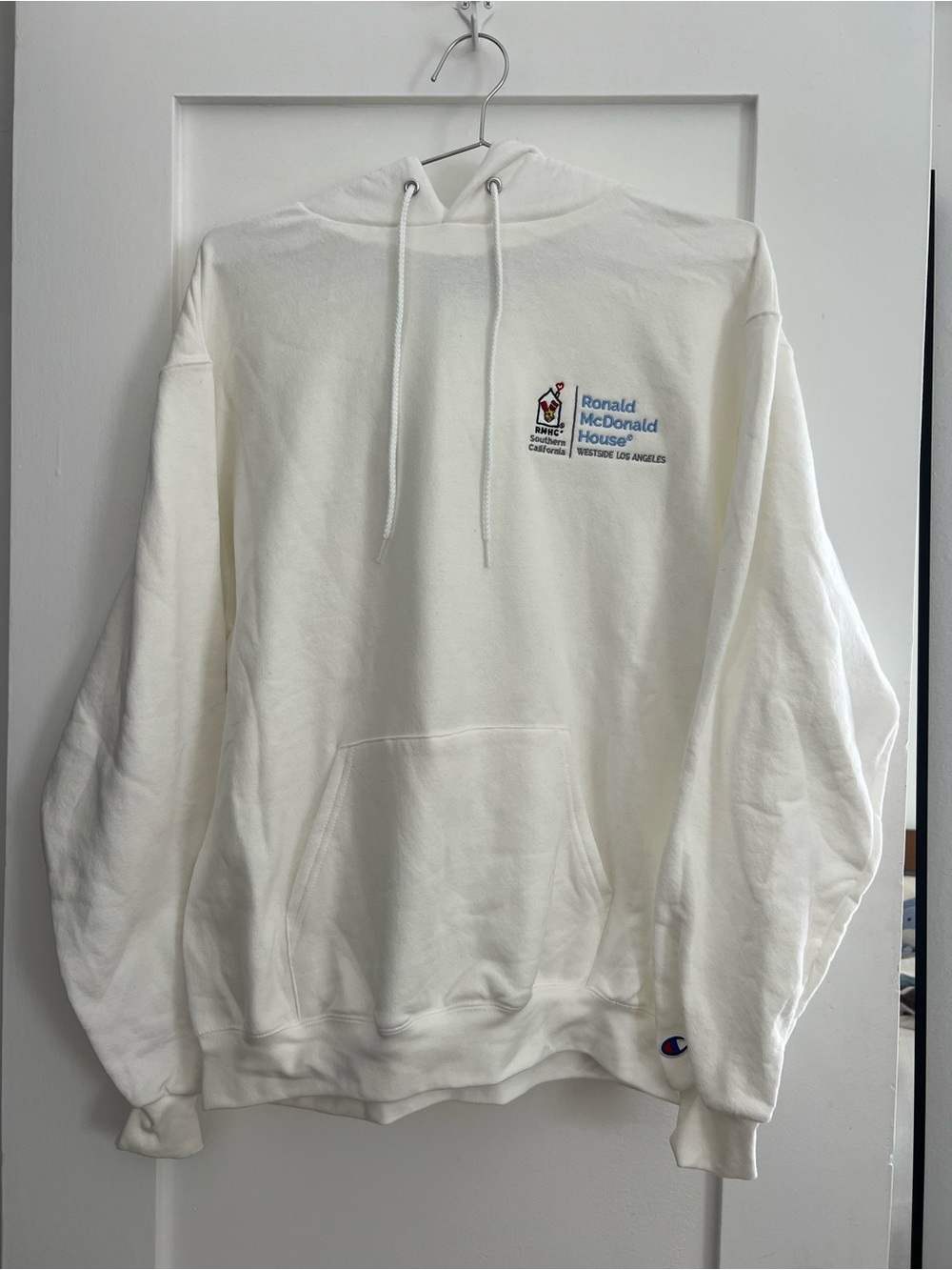 Champion Cream Pullover Hoodie with Ronald McDonald House Logo